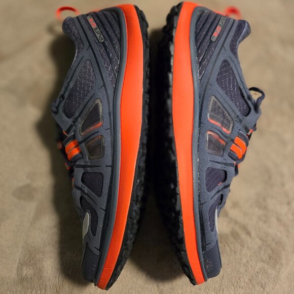 Brooks PureGrit 2 All Terrain Denim Ombre/Coral Split-Toe Trail Run Hiker 120133 - Picture 4 of 16